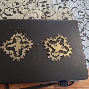 Set of Two Dove Ornaments